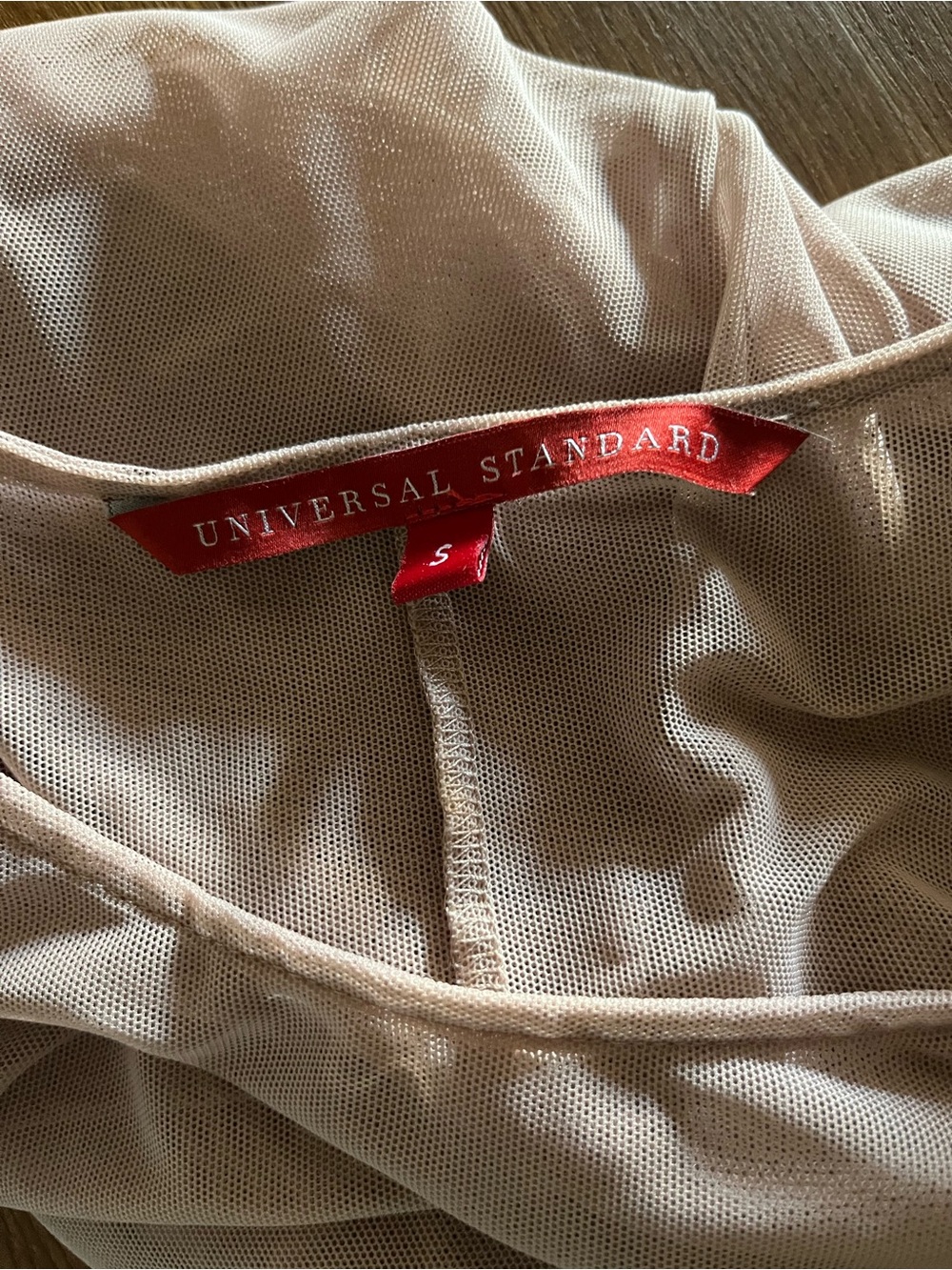 Universal Standard Long Sleeve Sheer Blush Top - Picture 3 of 4